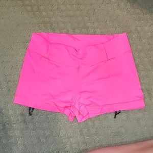Lululemon workout shorts Hot Pink Size 8
